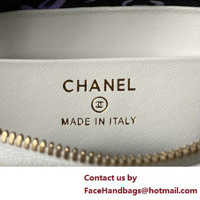 Chanel Lambskin  &  Gold-Tone Metal Clutch with Chain Bag AP4000 White 2025